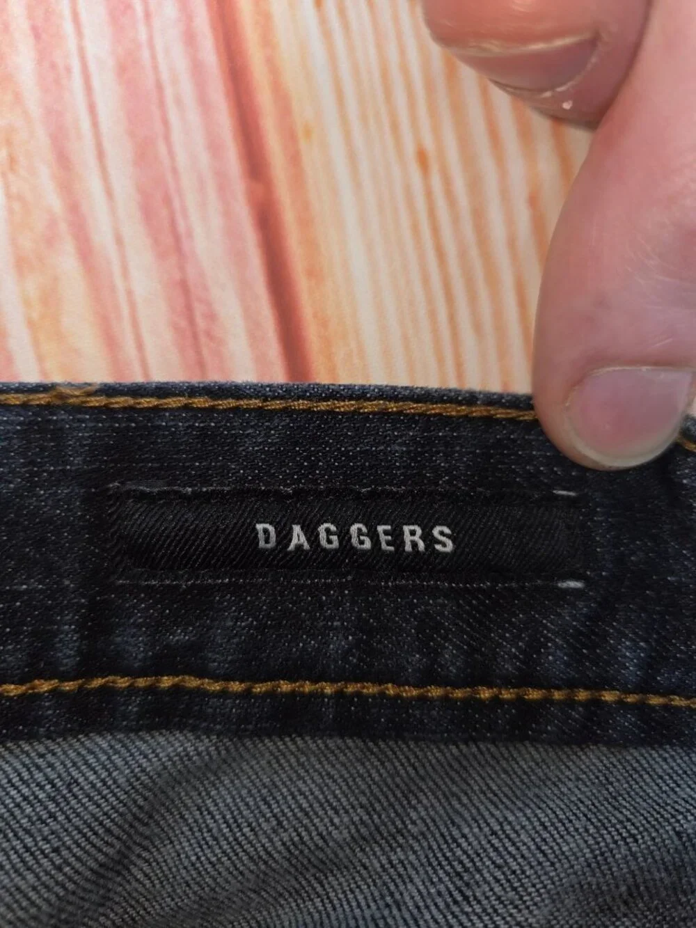 RVCA Daggers Mens Slim Fit Dark Wash Jeans 38x32